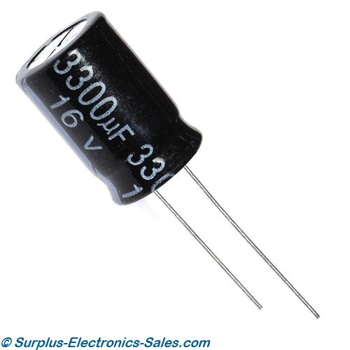 3300uF 16V 105C Radial Electrolytic Capacitor